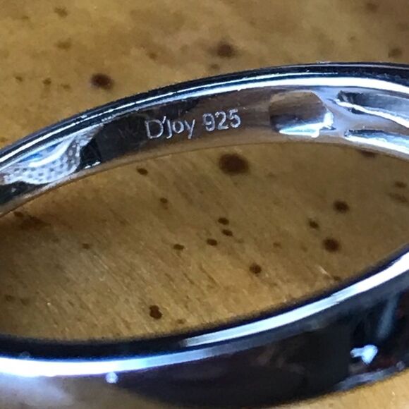 Natural Ceruleite Sterling Silver Flower Ring Size 10 - Picture 4 of 9